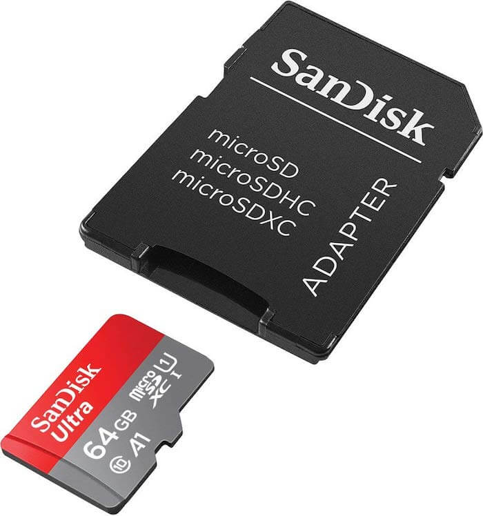 64gb sandisk sd card with adapter